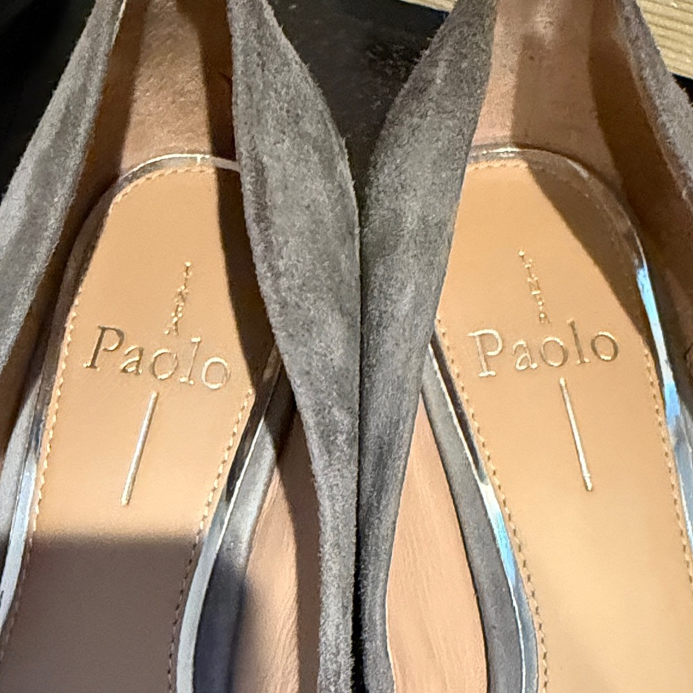 Paolo Gray Suede Flats - Picture 5 of 6